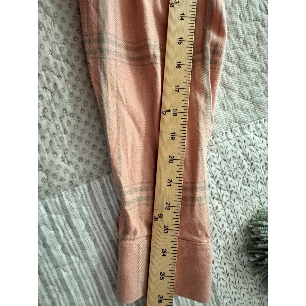 Harley Davidson flannel biker shirt outdoor plaid spring salmon orange women 2XL - Picture 9 of 15